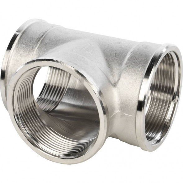 SFT-0020-000002 STOUT Тройник ВВ никелированный 2 (270014N202020B)