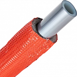 SPI-0003-002028 STOUT 20х2,8 (бухта 100 метров) PEX-a труба из сшитого полиэтилена с кислородным слоем, серая в теплоизоляции (красная)