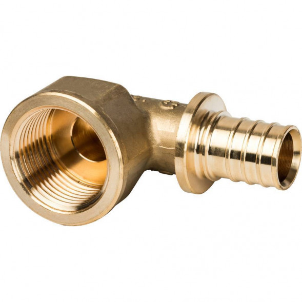 SFA-0006-002534 STOUT Угольник-переходник с внутренней резьбой 25xG 3/4  для труб из сшитого полиэтилена аксиальный (340022H052535B)