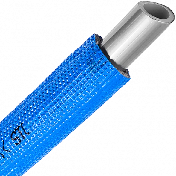 SPI-0004-002028 STOUT 20х2,8 (бухта 100 метров) PEX-a труба из сшитого полиэтилена с кислородным слоем, серая в теплоизоляции (синяя)