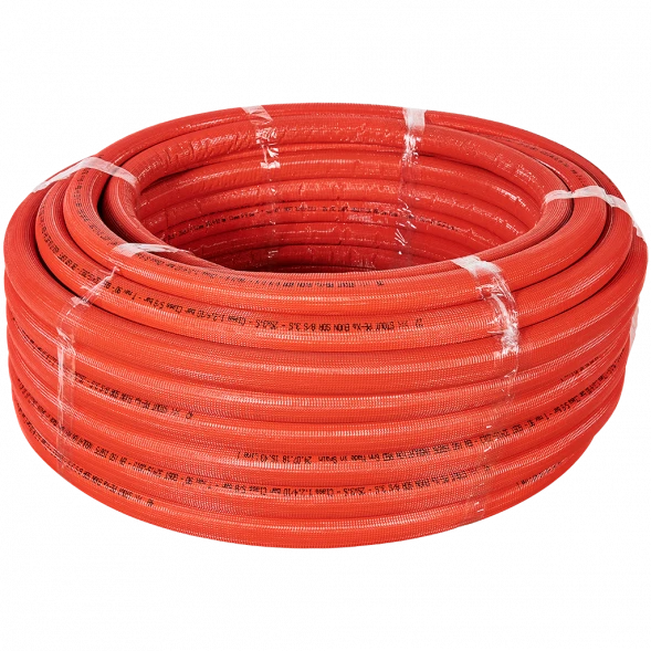 SPI-0003-002535 STOUT 25х3,5 (бухта 50 метров) PEX-a труба из сшитого полиэтилена с кислородным слоем, серая в теплоизоляции (красная)