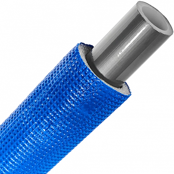 SPI-0004-002535 STOUT 25х3,5 (бухта 50 метров) PEX-a труба из сшитого полиэтилена с кислородным слоем, серая в теплоизоляции (синяя)