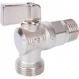 STOUT  Кран шаровой угловой для бытовой техники 1/2  х 3/4