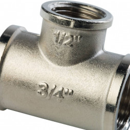 SFT-0022-341234 STOUT Тройник ВВ переходной никелированный 3/4X1/2X3/4 (270013N050405B)