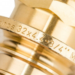 SFA-0001-003234 STOUT Переходник с наружной резьбой 32xR 3/4  для труб из сшитого полиэтилена аксиальный (340001H053244B)