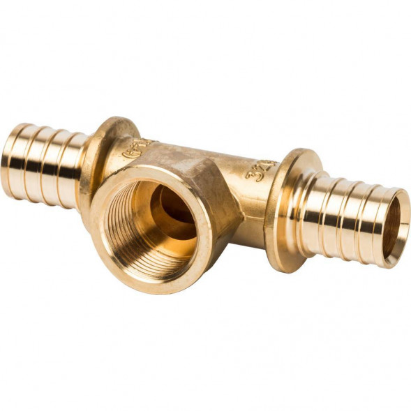 SFA-0028-003210 STOUT Тройник-переходник с внутренней резьбой 32xR 1  для труб из сшитого полиэтилена аксиальный (340012H103244B)