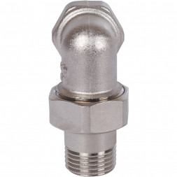 SFT-0057-000012 STOUT Разъемное угловое  соединение  американка  ВН, уплотнение под гайкой o-ring кольцо, никелированное 1/2 (2700I4N040400B)