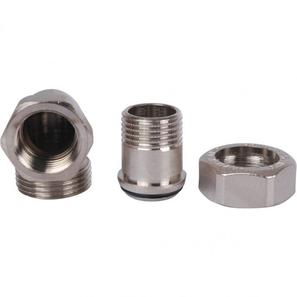 SFT-0057-000012 STOUT Разъемное угловое  соединение  американка  ВН, уплотнение под гайкой o-ring кольцо, никелированное 1/2 (2700I4N040400B)