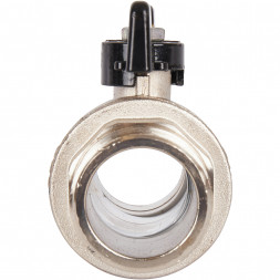 Кран шаровой STOUT полнопроходной, НР/НР, ручка бабочка 1 1/4