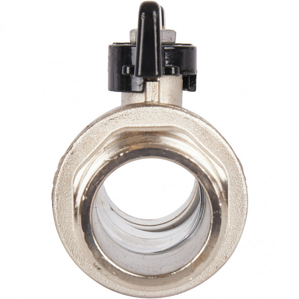 Кран шаровой STOUT полнопроходной, НР/НР, ручка бабочка 1 1/4