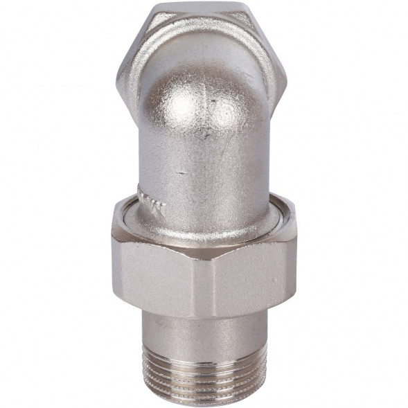 SFT-0057-000034 STOUT Разъемное угловое  соединение  американка  ВН, уплотнение под гайкой o-ring кольцо, никелированное 3/4 (2700I4N050500B)