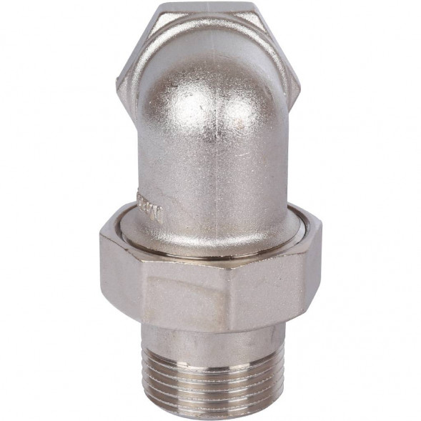 SFT-0057-000001 STOUT Разъемное угловое  соединение  американка  ВН, уплотнение под гайкой o-ring кольцо, никелированное 1 (2700I4N101000B)