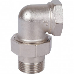 SFT-0057-000001 STOUT Разъемное угловое  соединение  американка  ВН, уплотнение под гайкой o-ring кольцо, никелированное 1 (2700I4N101000B)