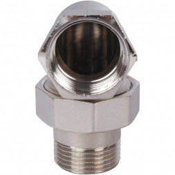 SFT-0057-000001 STOUT Разъемное угловое  соединение  американка  ВН, уплотнение под гайкой o-ring кольцо, никелированное 1 (2700I4N101000B)