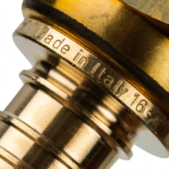 SFA-0019-002510 STOUT Переходник с накидной гайкой 25xG 1  для труб из сшитого полиэтилена аксиальный (3400C7H102535B)