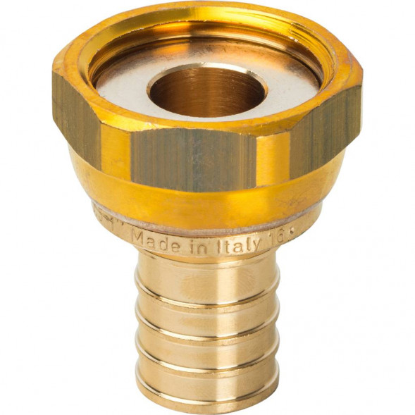 SFA-0019-002510 STOUT Переходник с накидной гайкой 25xG 1  для труб из сшитого полиэтилена аксиальный (3400C7H102535B)