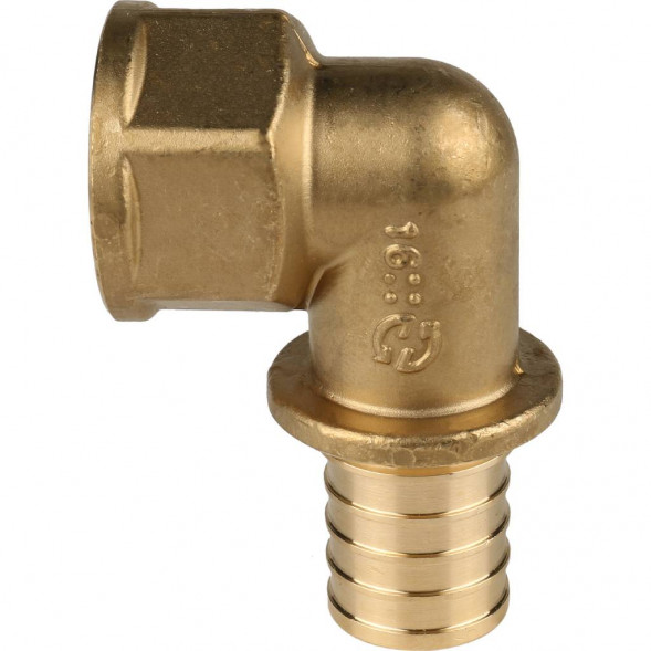 SFA-0006-003210 STOUT Угольник-переходник с внутренней резьбой 32xG 1  для труб из сшитого полиэтилена аксиальный (340022H103244B)