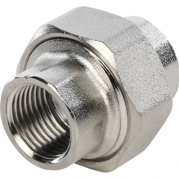 SFT-0034-000012 STOUT Разъемное соединение  американка  ВВ никелированное 1/2 (2700A7N040400B)