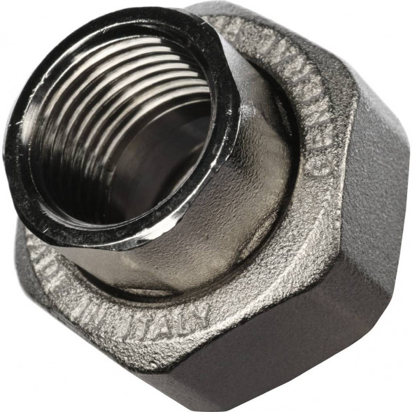 SFT-0034-000012 STOUT Разъемное соединение  американка  ВВ никелированное 1/2 (2700A7N040400B)