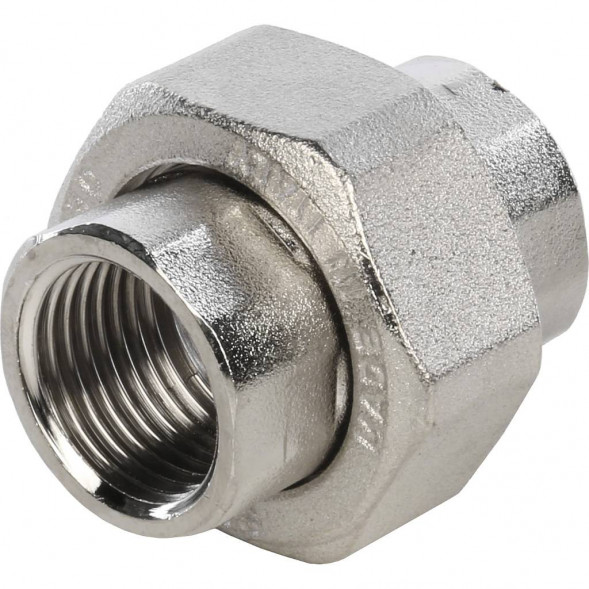 SFT-0034-000012 STOUT Разъемное соединение  американка  ВВ никелированное 1/2 (2700A7N040400B)