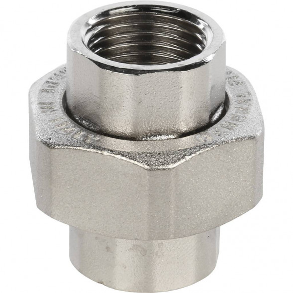 SFT-0034-000012 STOUT Разъемное соединение  американка  ВВ никелированное 1/2 (2700A7N040400B)