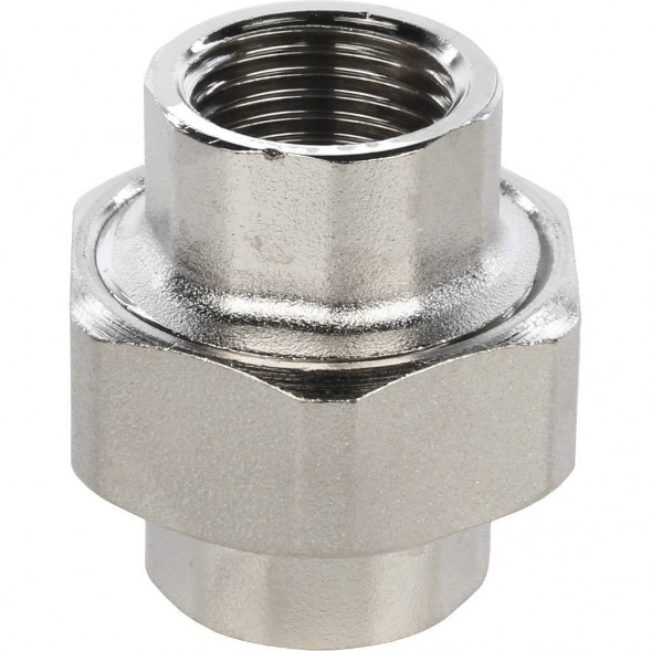 SFT-0034-000012 STOUT Разъемное соединение  американка  ВВ никелированное 1/2 (2700A7N040400B)