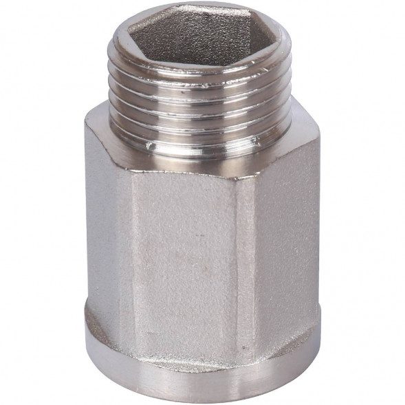 SFT-0055-001212 STOUT Удлинитель ВН шестигранный никелированный 1/2 x1/2 (2600F7N043000B)