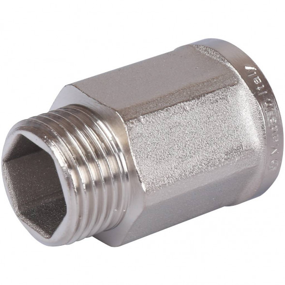 SFT-0055-001212 STOUT Удлинитель ВН шестигранный никелированный 1/2 x1/2 (2600F7N043000B)