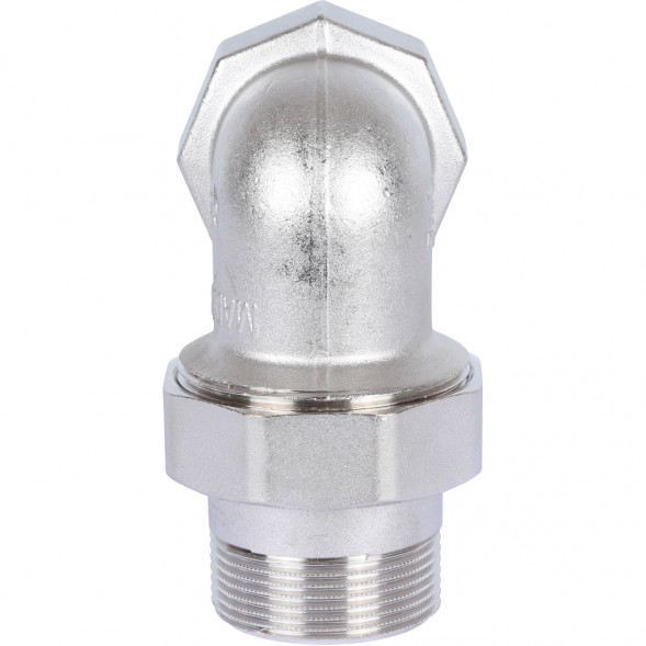 SFT-0057-000114 STOUT Разъемное угловое  соединение  американка  ВН, уплотнение под гайкой o-ring кольцо, никелированное 1 1/4 (2700I4N121200B)