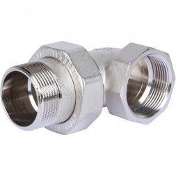 SFT-0057-000114 STOUT Разъемное угловое  соединение  американка  ВН, уплотнение под гайкой o-ring кольцо, никелированное 1 1/4 (2700I4N121200B)