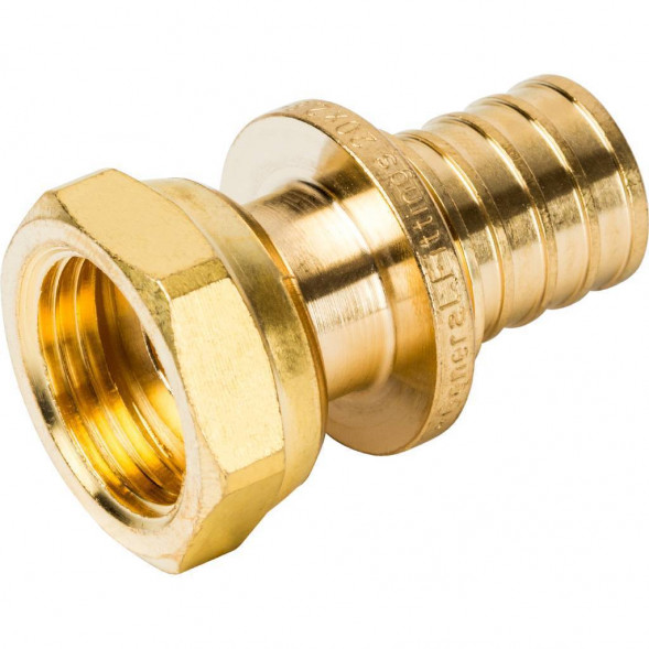 SFA-0019-002012 STOUT Переходник с накидной гайкой 20xG 1/2  для труб из сшитого полиэтилена аксиальный (3400C7H042028B)