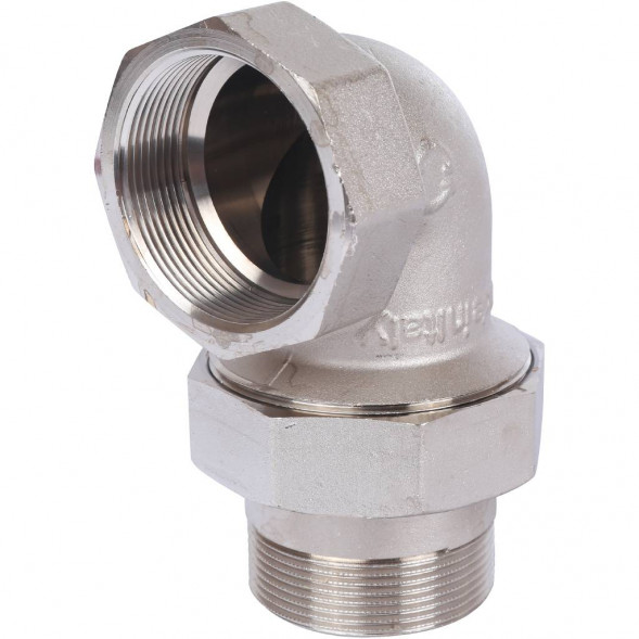 SFT-0057-000002 STOUT Разъемное угловое  соединение  американка  ВН, уплотнение под гайкой o-ring кольцо, никелированное 2 (2700I4N202000B)