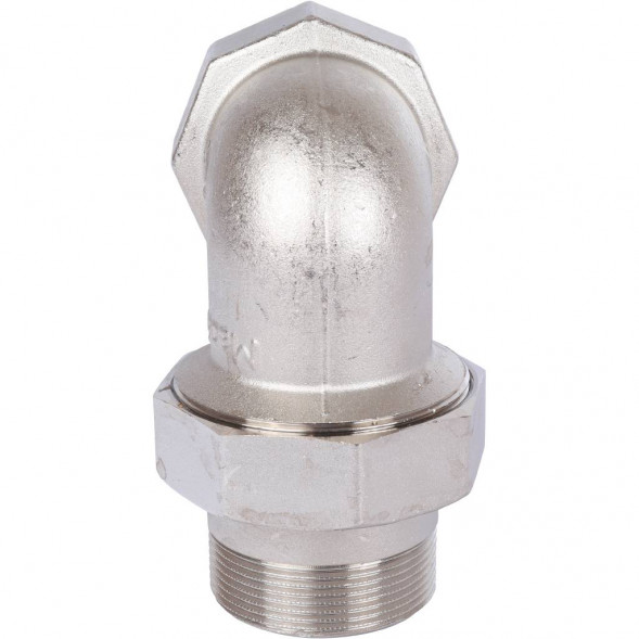 SFT-0057-000002 STOUT Разъемное угловое  соединение  американка  ВН, уплотнение под гайкой o-ring кольцо, никелированное 2 (2700I4N202000B)