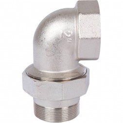 SFT-0057-000002 STOUT Разъемное угловое  соединение  американка  ВН, уплотнение под гайкой o-ring кольцо, никелированное 2 (2700I4N202000B)