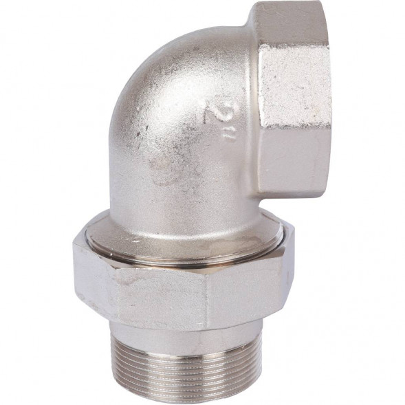 SFT-0057-000002 STOUT Разъемное угловое  соединение  американка  ВН, уплотнение под гайкой o-ring кольцо, никелированное 2 (2700I4N202000B)