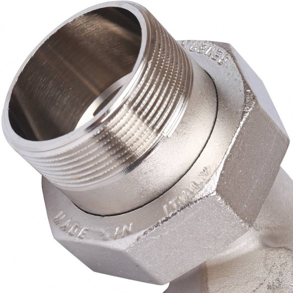 SFT-0057-000002 STOUT Разъемное угловое  соединение  американка  ВН, уплотнение под гайкой o-ring кольцо, никелированное 2 (2700I4N202000B)