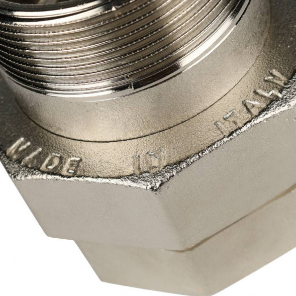 SFT-0041-000002 STOUT Разъемное соединение  американка  ВН никелированное, уплотнение под гайкой o-ring кольцо 2 (2700I2N202000B)