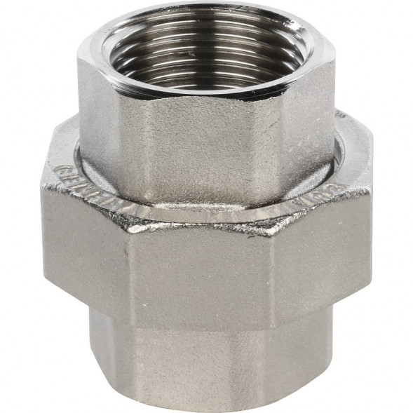 SFT-0034-000001 STOUT Разъемное соединение  американка  ВВ никелированное 1 (2700A7N101000B)