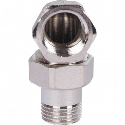 SFT-0059-000012 STOUT Разъемное угловое  соединение  американка  ВН, никелированное 1/2 (2700A4N040400B)