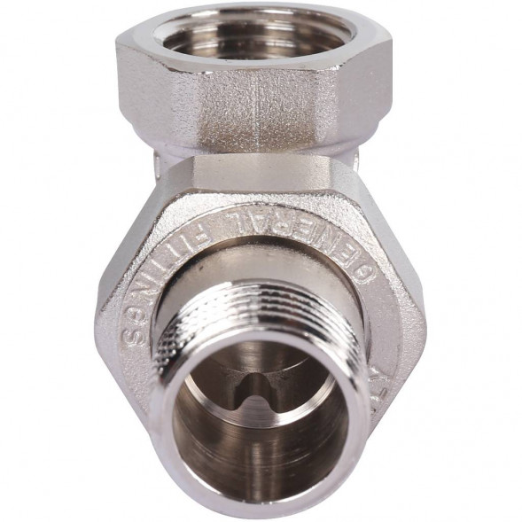 SFT-0059-000012 STOUT Разъемное угловое  соединение  американка  ВН, никелированное 1/2 (2700A4N040400B)