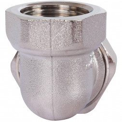 SFT-0059-000012 STOUT Разъемное угловое  соединение  американка  ВН, никелированное 1/2 (2700A4N040400B)