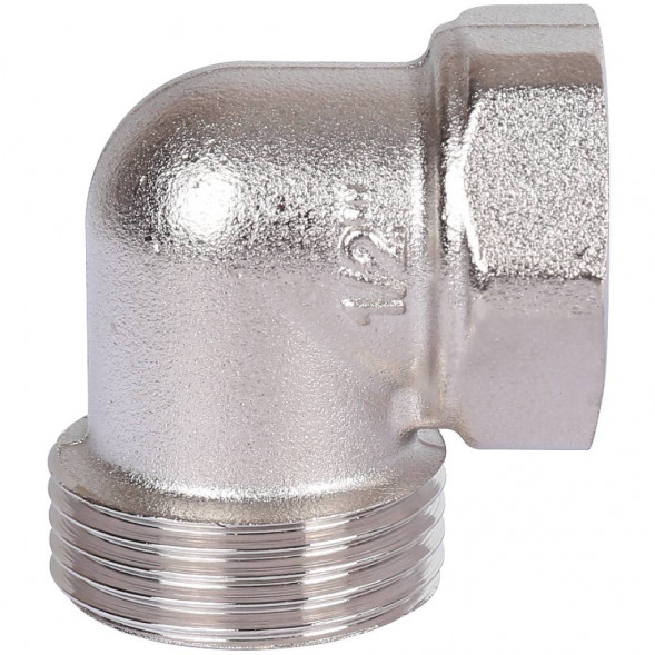 SFT-0059-000012 STOUT Разъемное угловое  соединение  американка  ВН, никелированное 1/2 (2700A4N040400B)