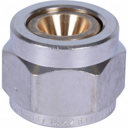 SFC-0026-162612 STOUT Фитинг компрессионный для труб PEX-AL-PEX 16х2,6х1/2 (620080NX41626B)