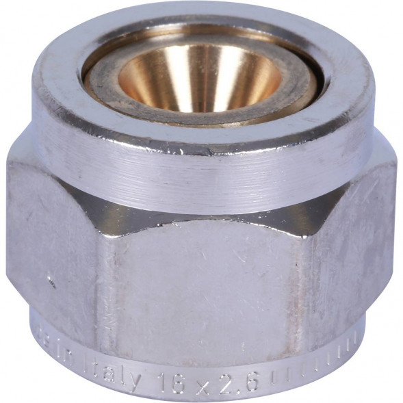SFC-0026-162612 STOUT Фитинг компрессионный для труб PEX-AL-PEX 16х2,6х1/2 (620080NX41626B)
