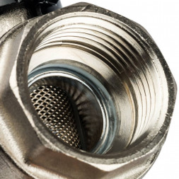 Кран шаровой STOUT с фильтром 1 (ручка-бабочка)