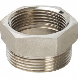 SFT-0041-000112 STOUT Разъемное соединение  американка  ВН никелированное, уплотнение под гайкой o-ring кольцо 1 1/2 (2700I2N141400B)