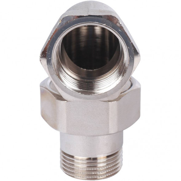 SFT-0059-000034 STOUT Разъемное угловое  соединение  американка  ВН, никелированное 3/4 (2700A4N050500B)
