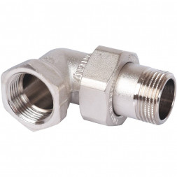 SFT-0059-000034 STOUT Разъемное угловое  соединение  американка  ВН, никелированное 3/4 (2700A4N050500B)