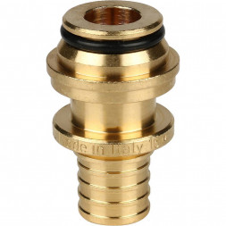 SFA-0034-001634 STOUT Переходник с накидной гайкой (евроконус) 16xG 3/4  для труб из сшитого полиэтилена аксиальный (3400I5H051622B)