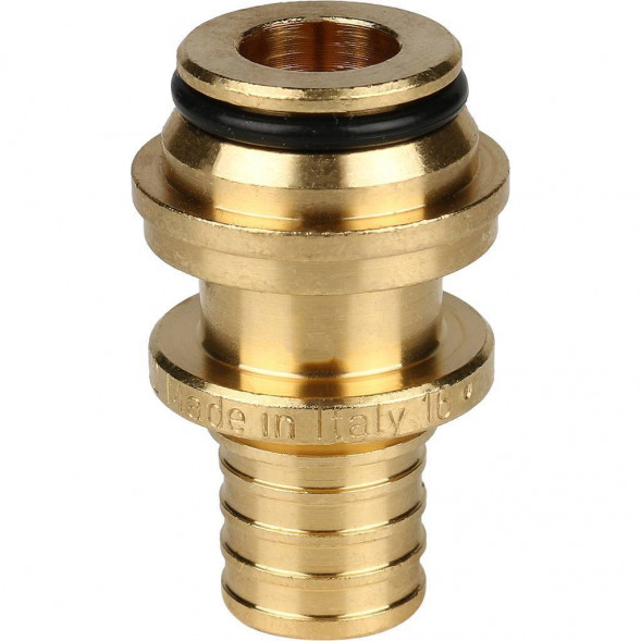 SFA-0034-001634 STOUT Переходник с накидной гайкой (евроконус) 16xG 3/4  для труб из сшитого полиэтилена аксиальный (3400I5H051622B)